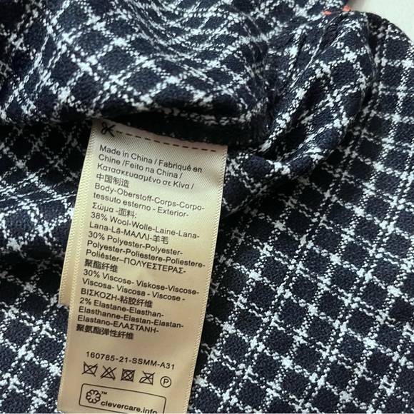 NWT - Scotch & Soda Men’s Wool Blended Shawl Collar Check Overshirt - Size L - Picture 12 of 13